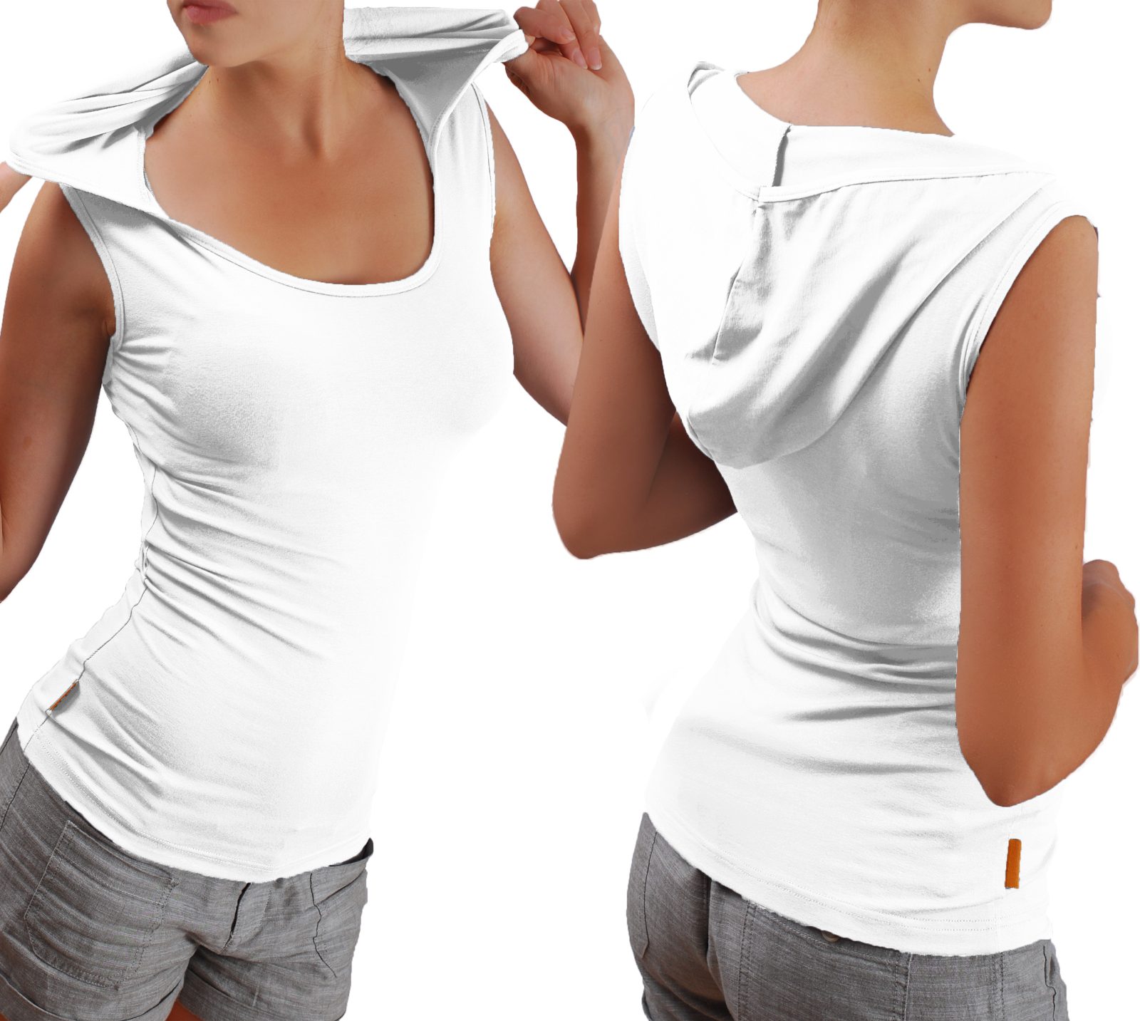 Блуза с качулка без ръкави - Image 7