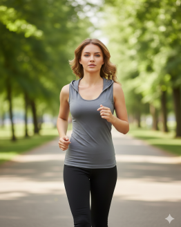 дамска блуза с качулка без ръкави тъмно сива с обло деколте комбинирана с клин