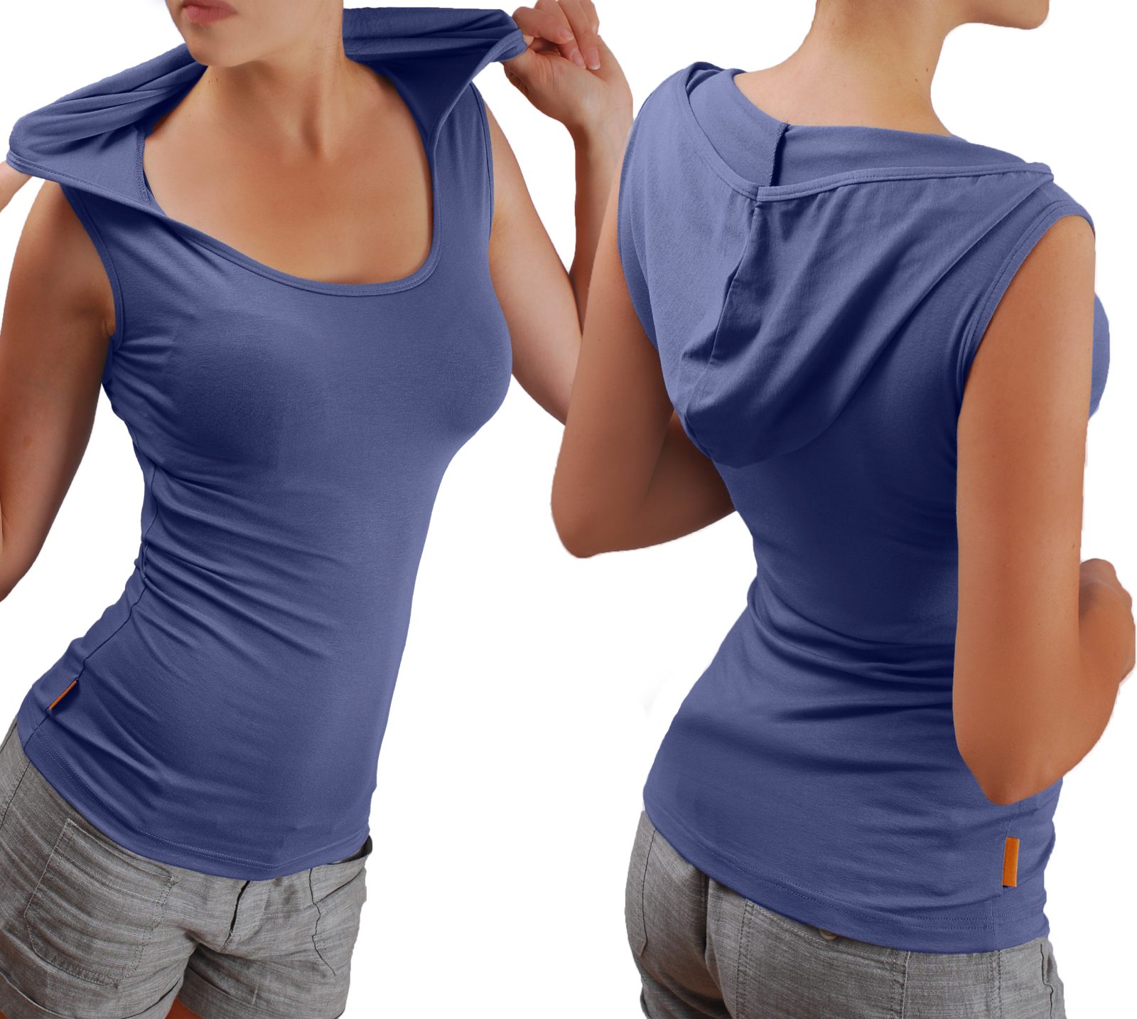 Блуза с качулка без ръкави - Image 13