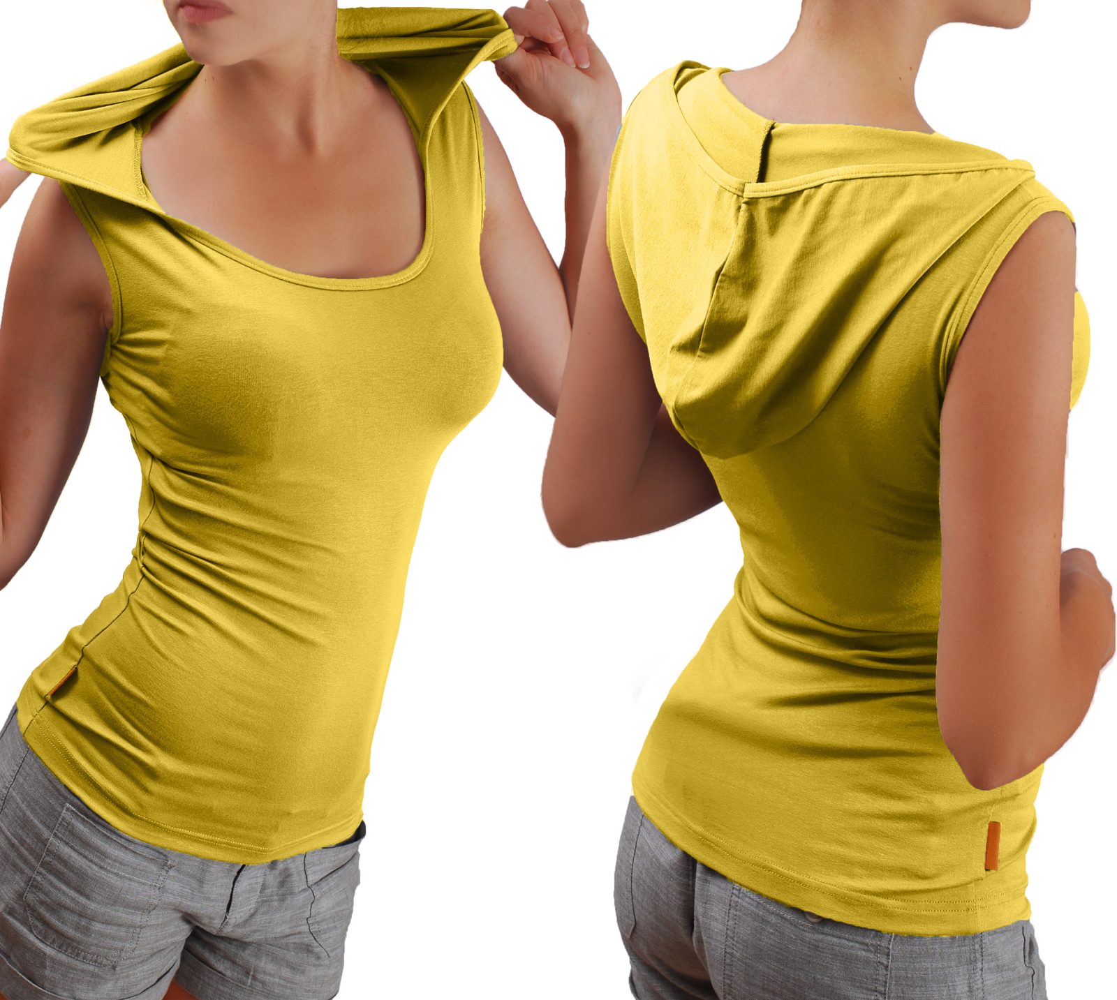 Блуза с качулка без ръкави - Image 14