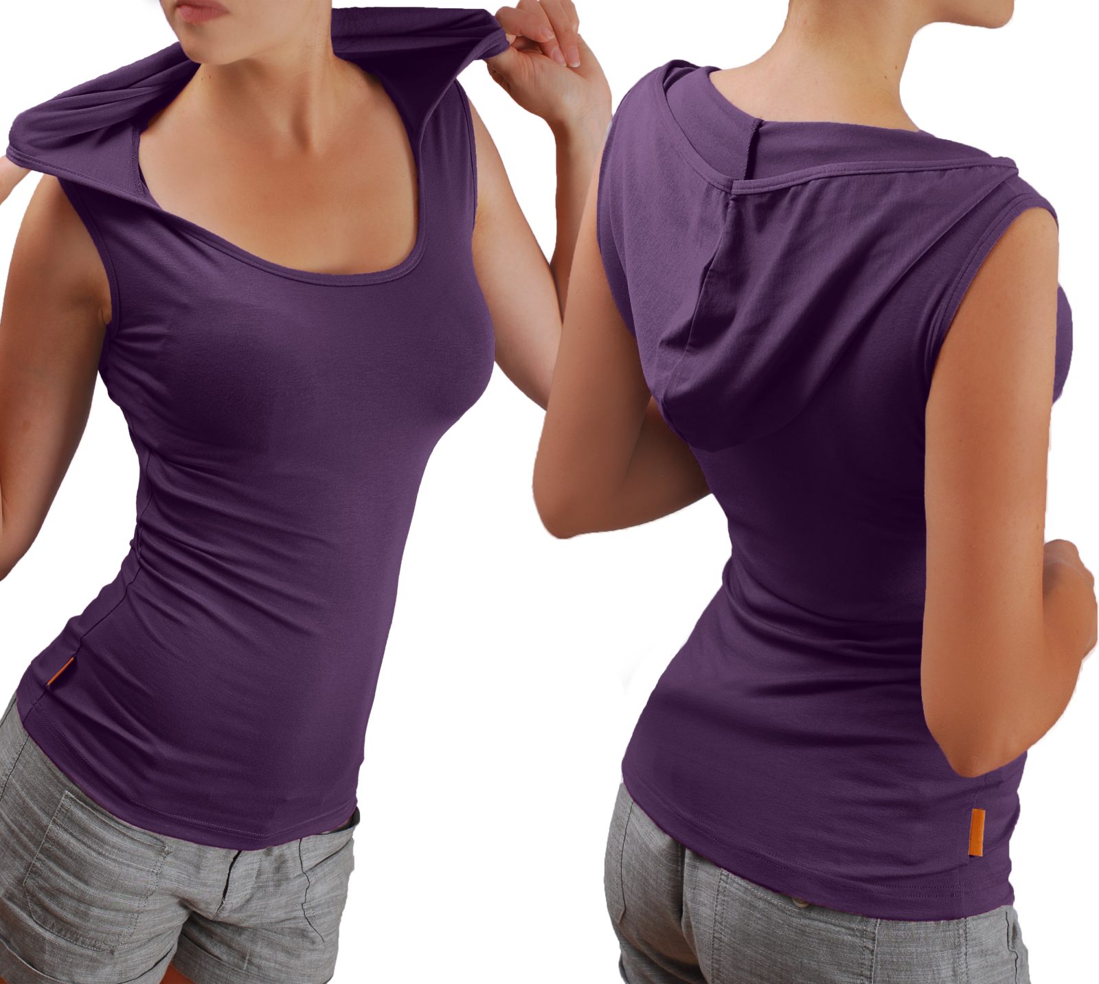 Блуза с качулка без ръкави - Image 16