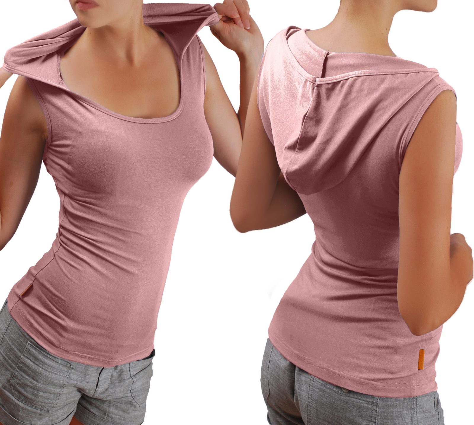 Блуза с качулка без ръкави - Image 17