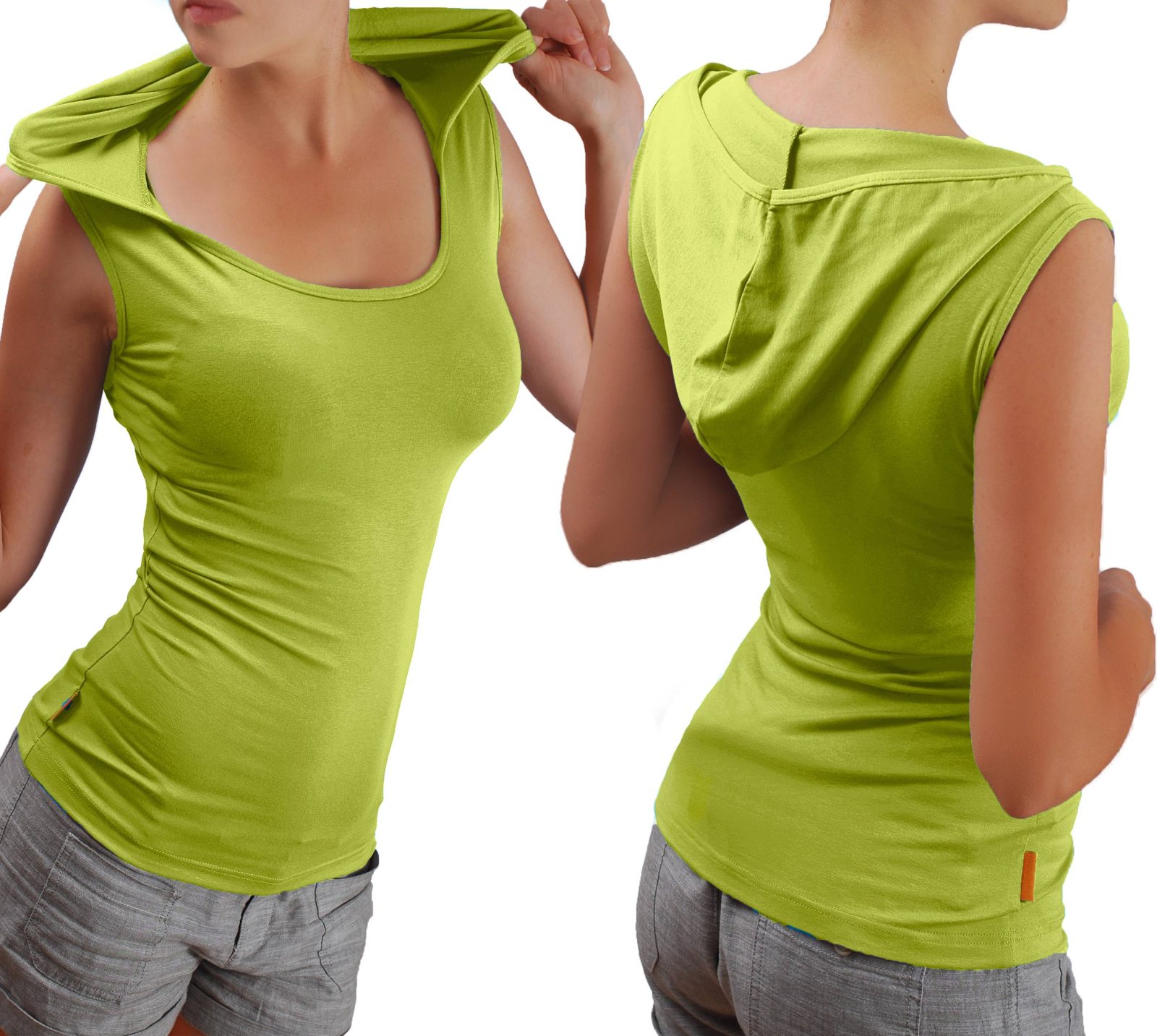 Блуза с качулка без ръкави - Image 18