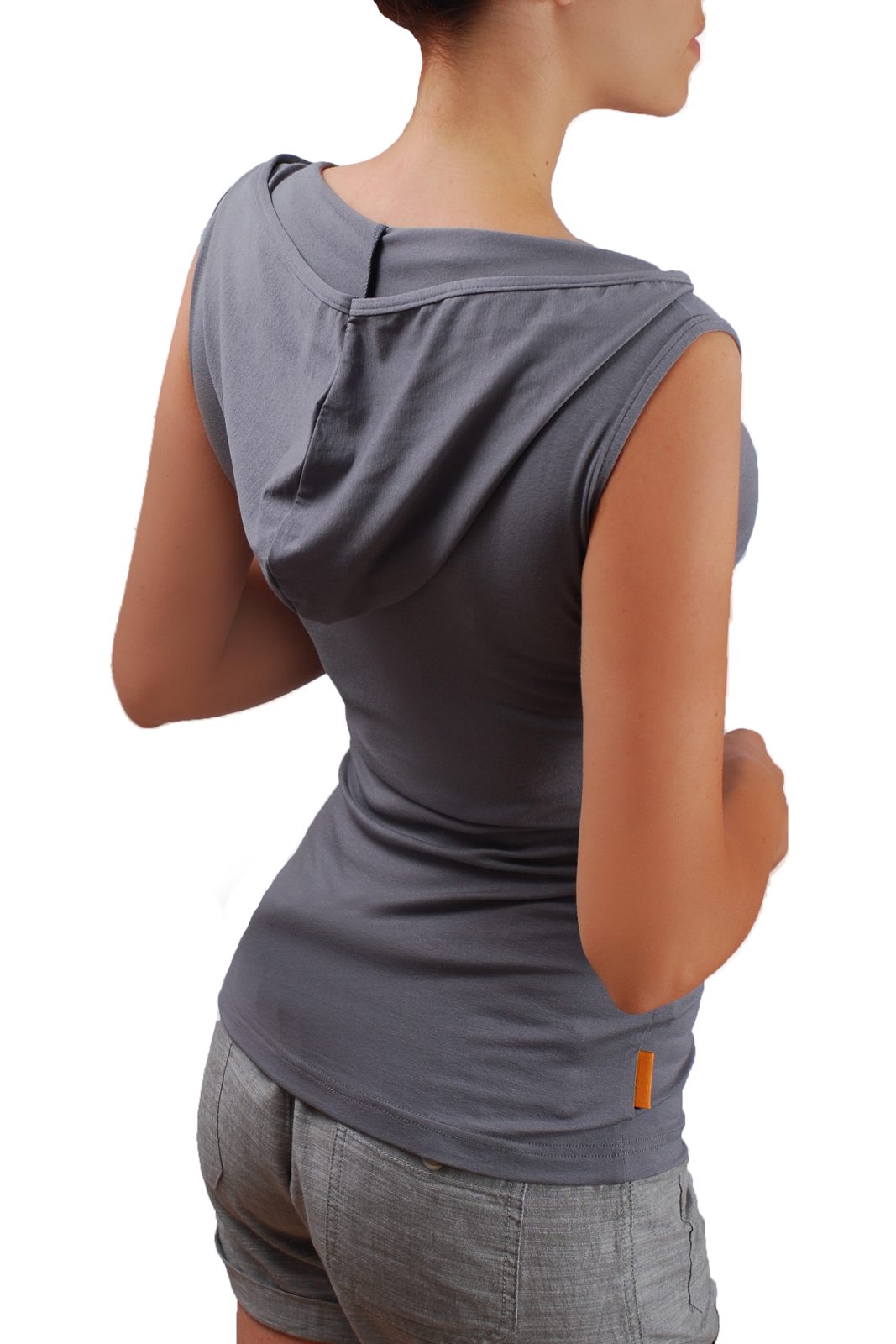 Блуза с качулка без ръкави - Image 3