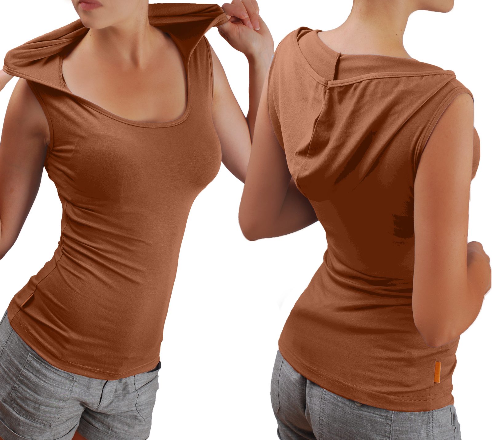 Блуза с качулка без ръкави - Image 19