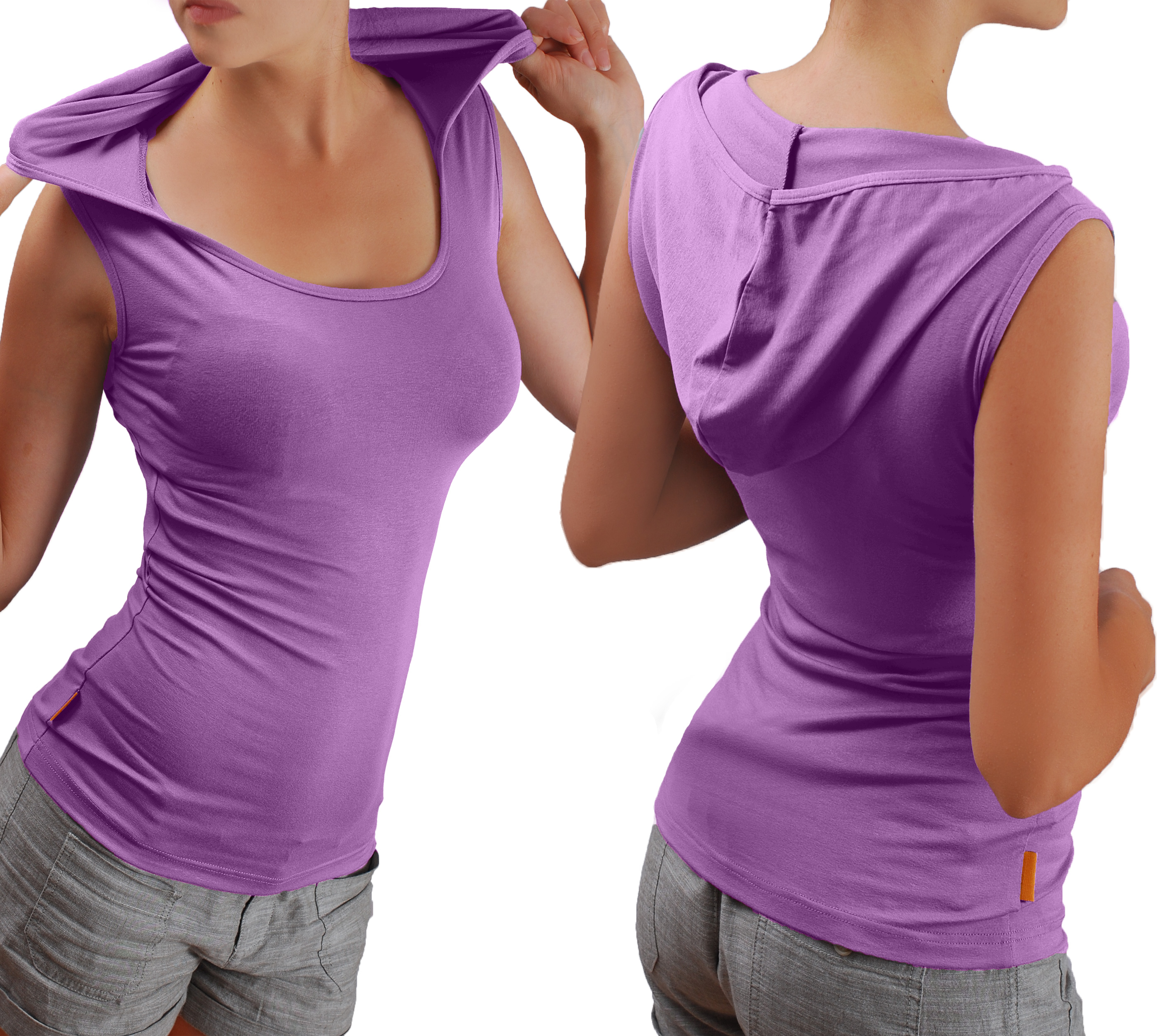 Блуза с качулка без ръкави - Image 20