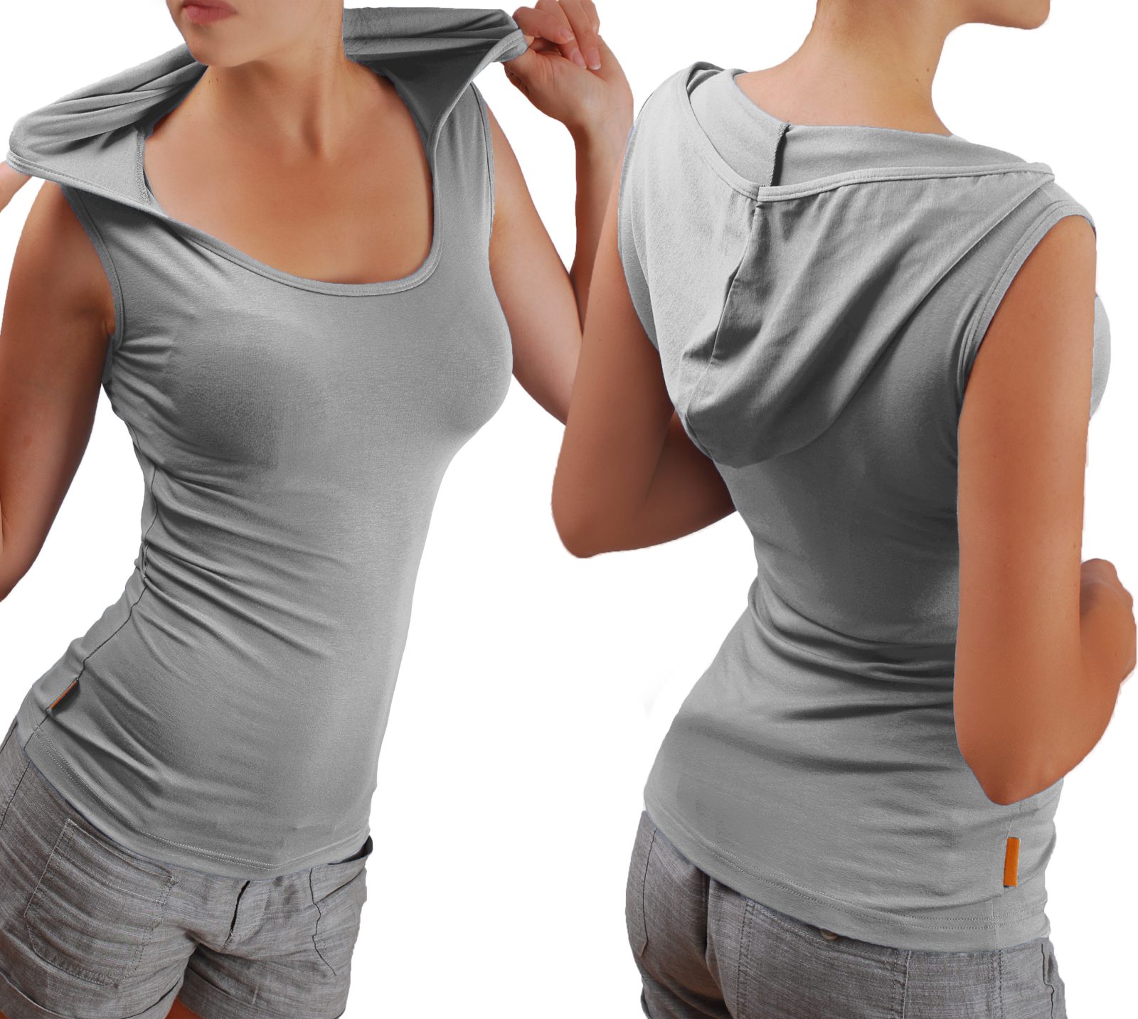 Блуза с качулка без ръкави - Image 22