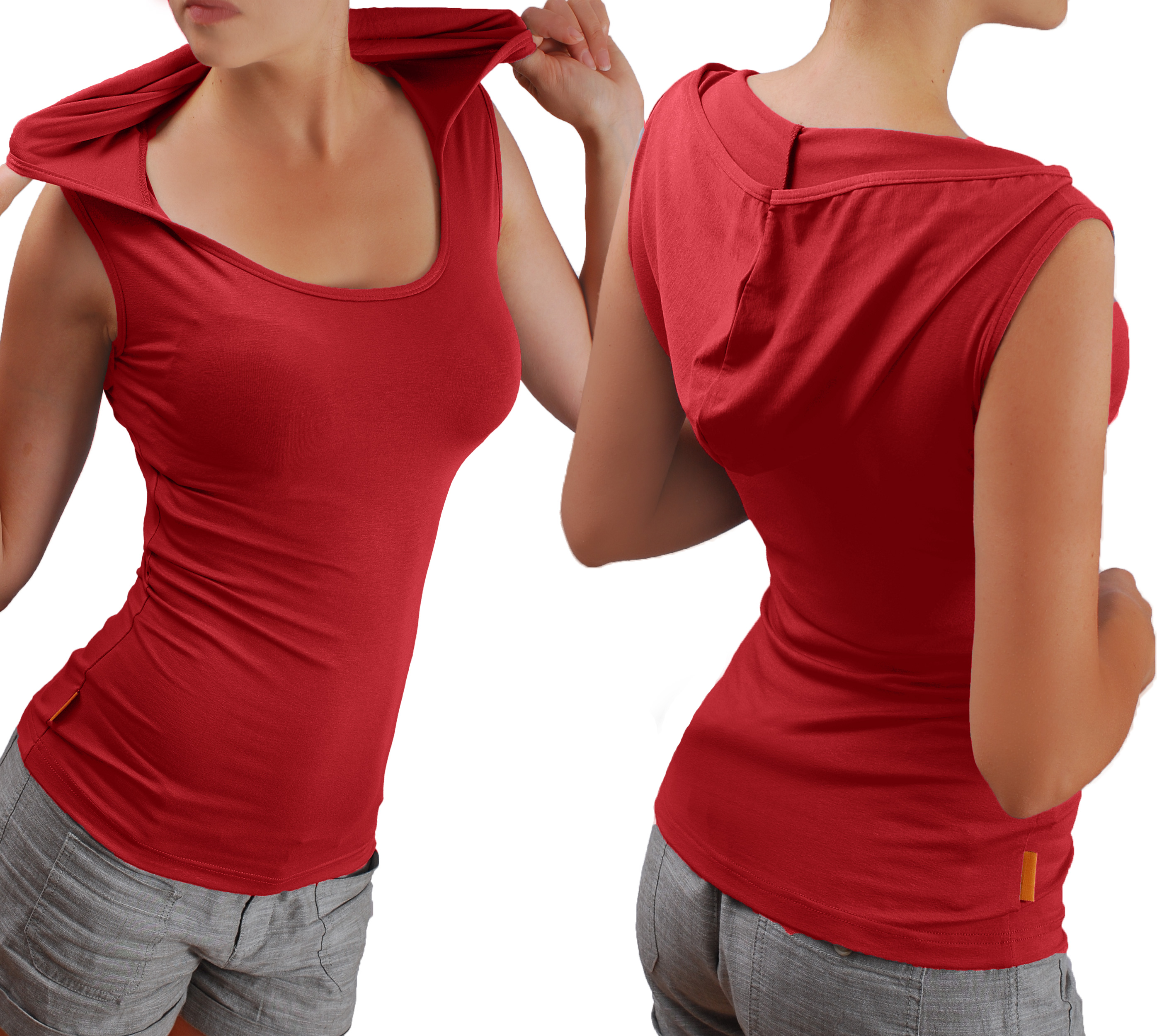 Блуза с качулка без ръкави - Image 23