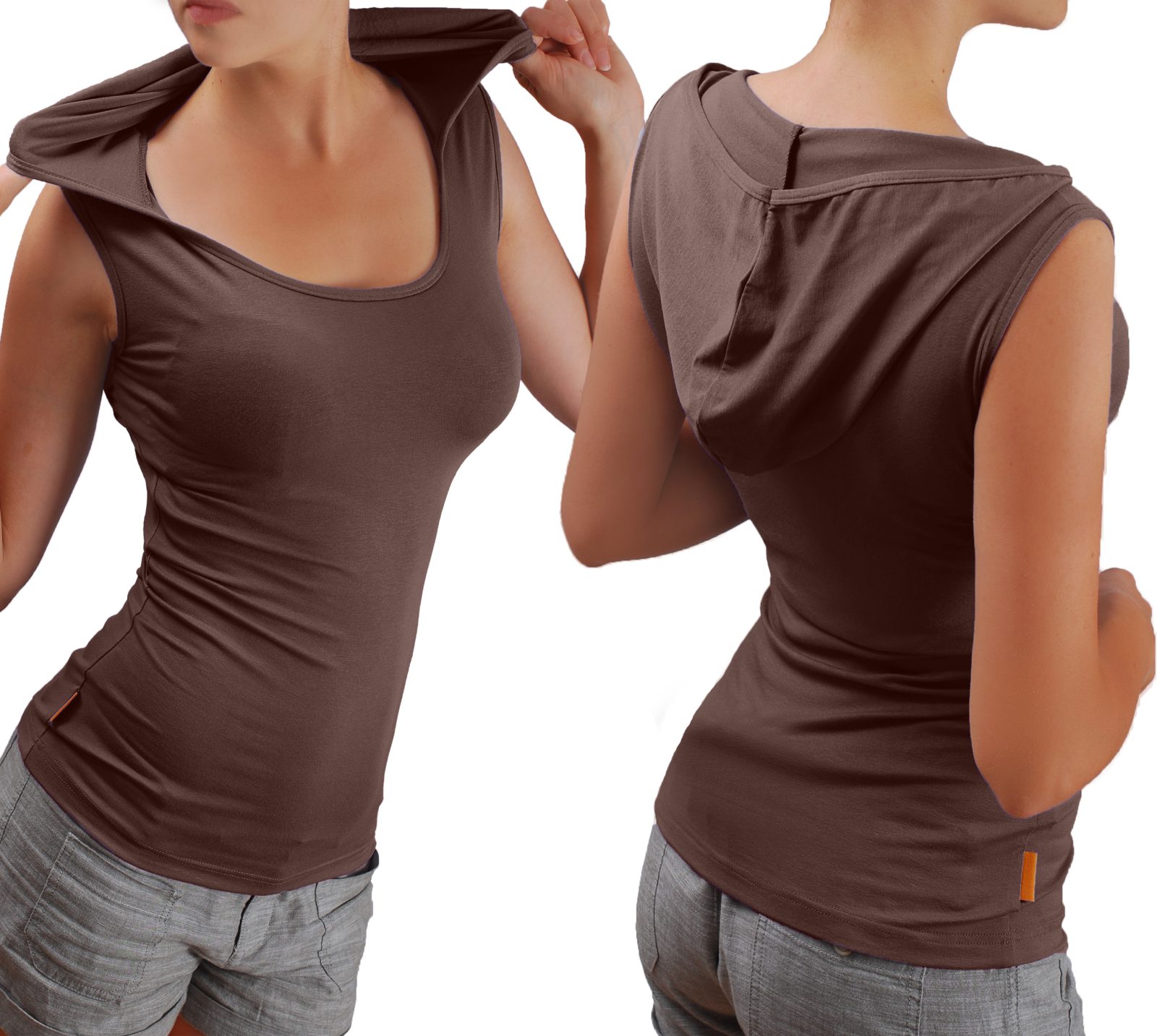 Блуза с качулка без ръкави - Image 24