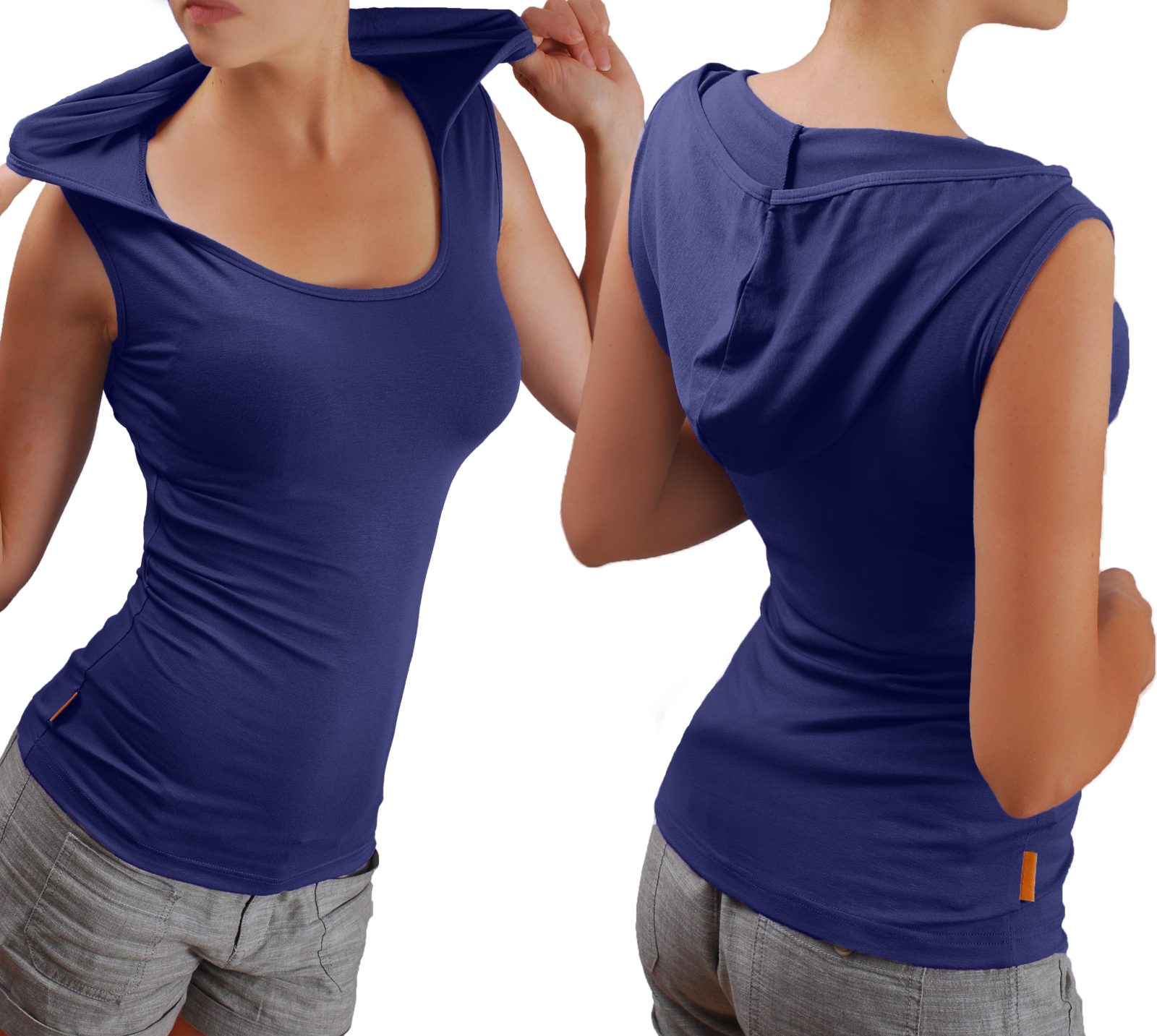 Блуза с качулка без ръкави - Image 25