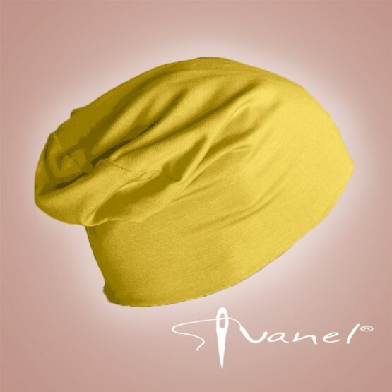 шапка от трико от онлайн магазин на ателие Иванел, жълт