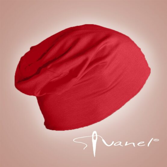 шапка от трико от онлайн магазин на ателие Иванел, светло червен