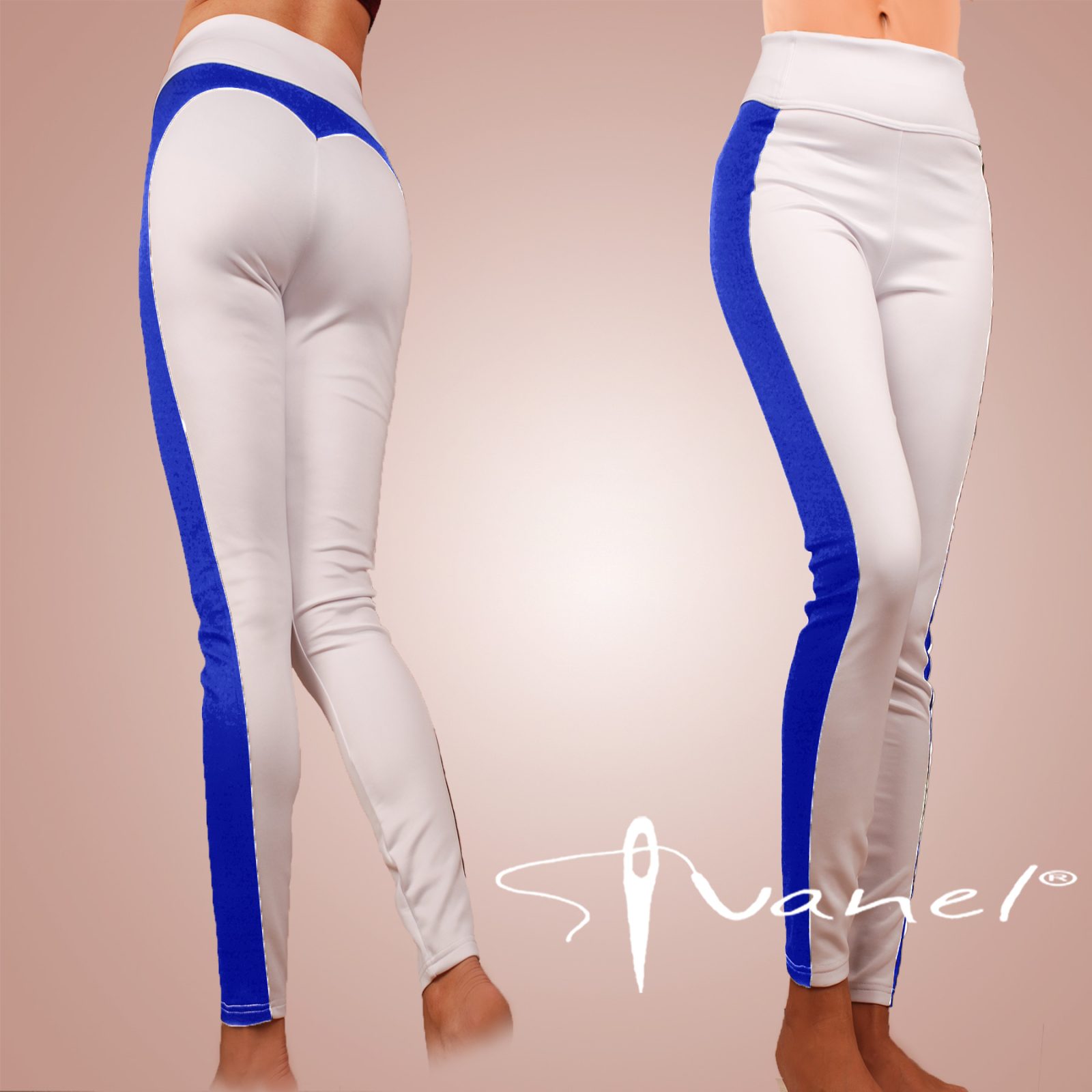 Дълъг черен клин с изваяни форми отзад и странична бяла лента - Image 10