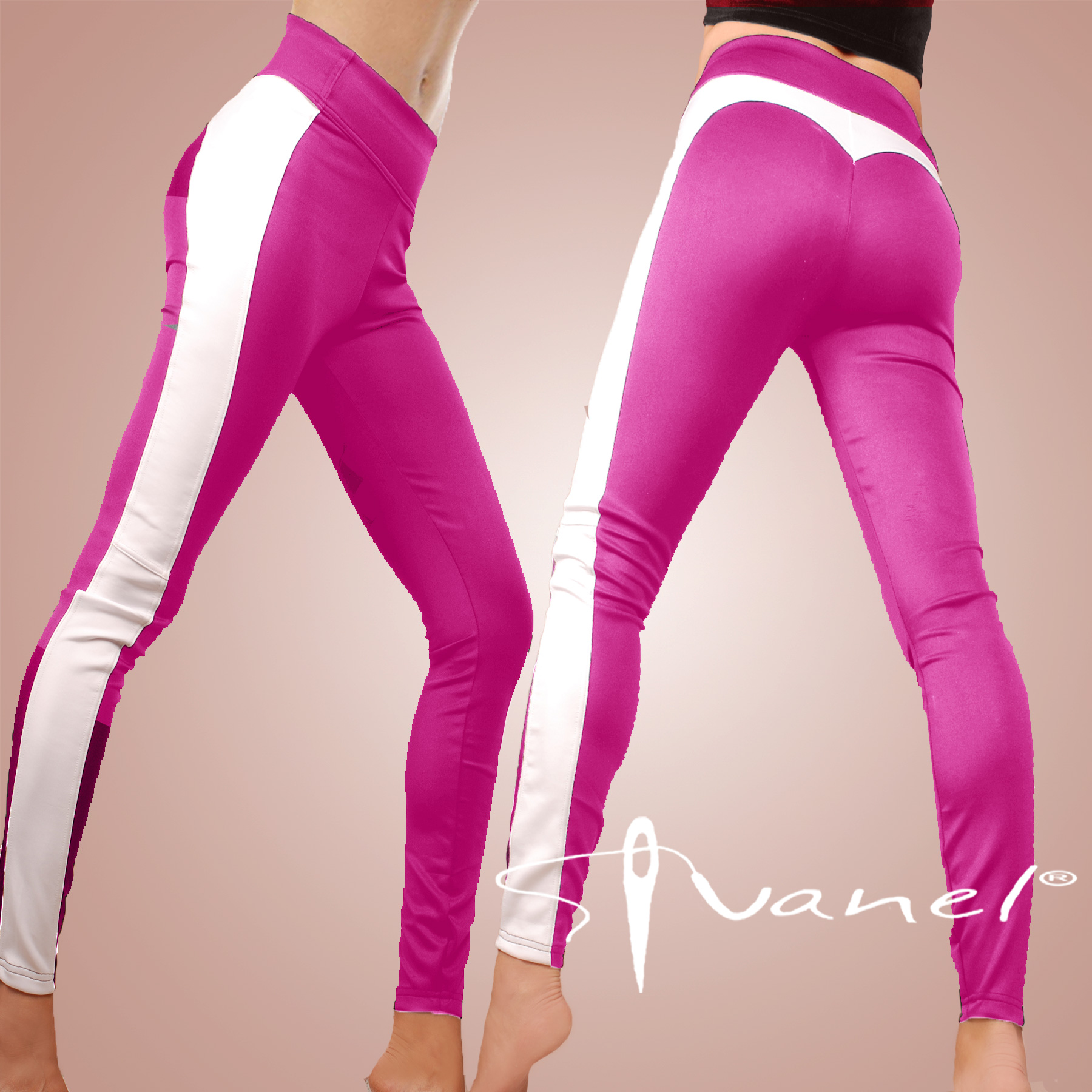 Дълъг черен клин с изваяни форми отзад и странична бяла лента - Image 8