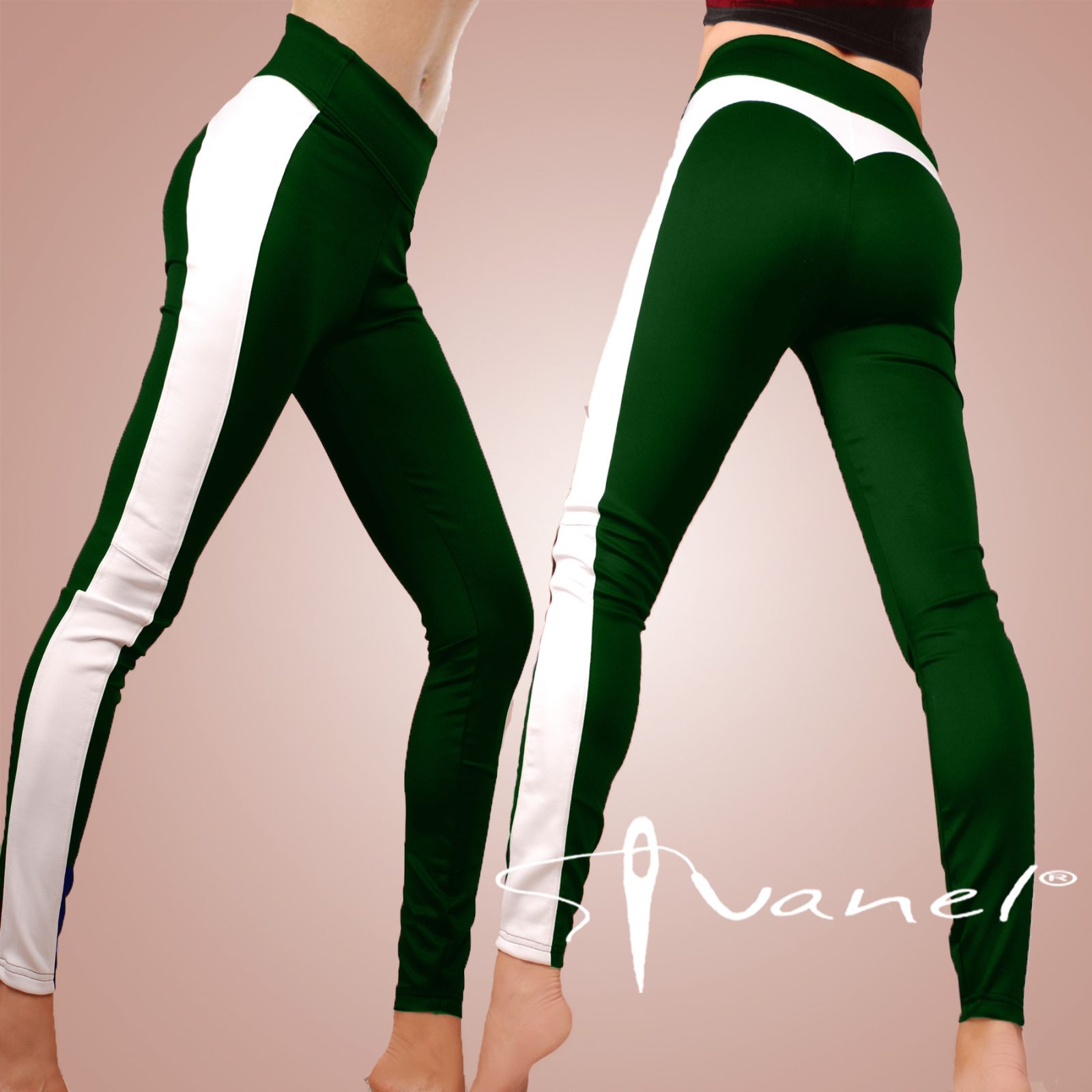 Дълъг черен клин с изваяни форми отзад и странична бяла лента - Image 6