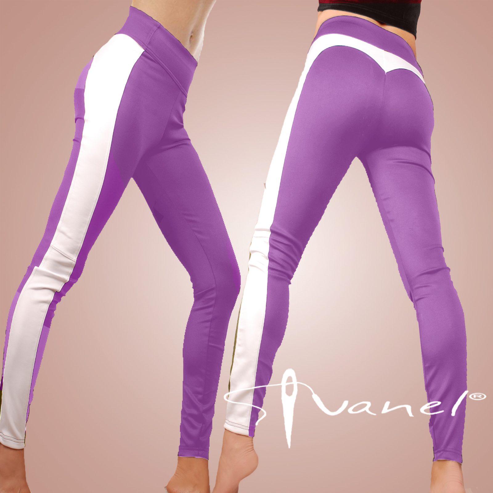 Дълъг черен клин с изваяни форми отзад и странична бяла лента - Image 5